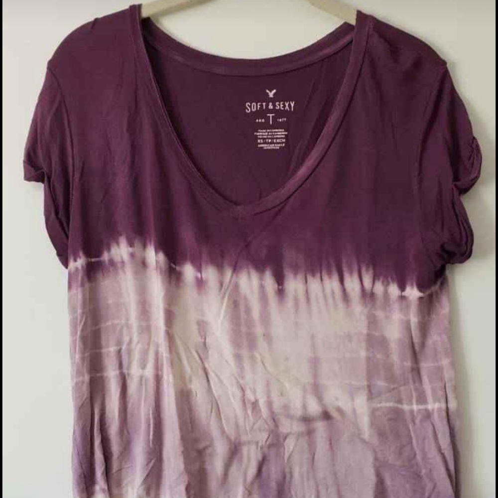 purple ombré top